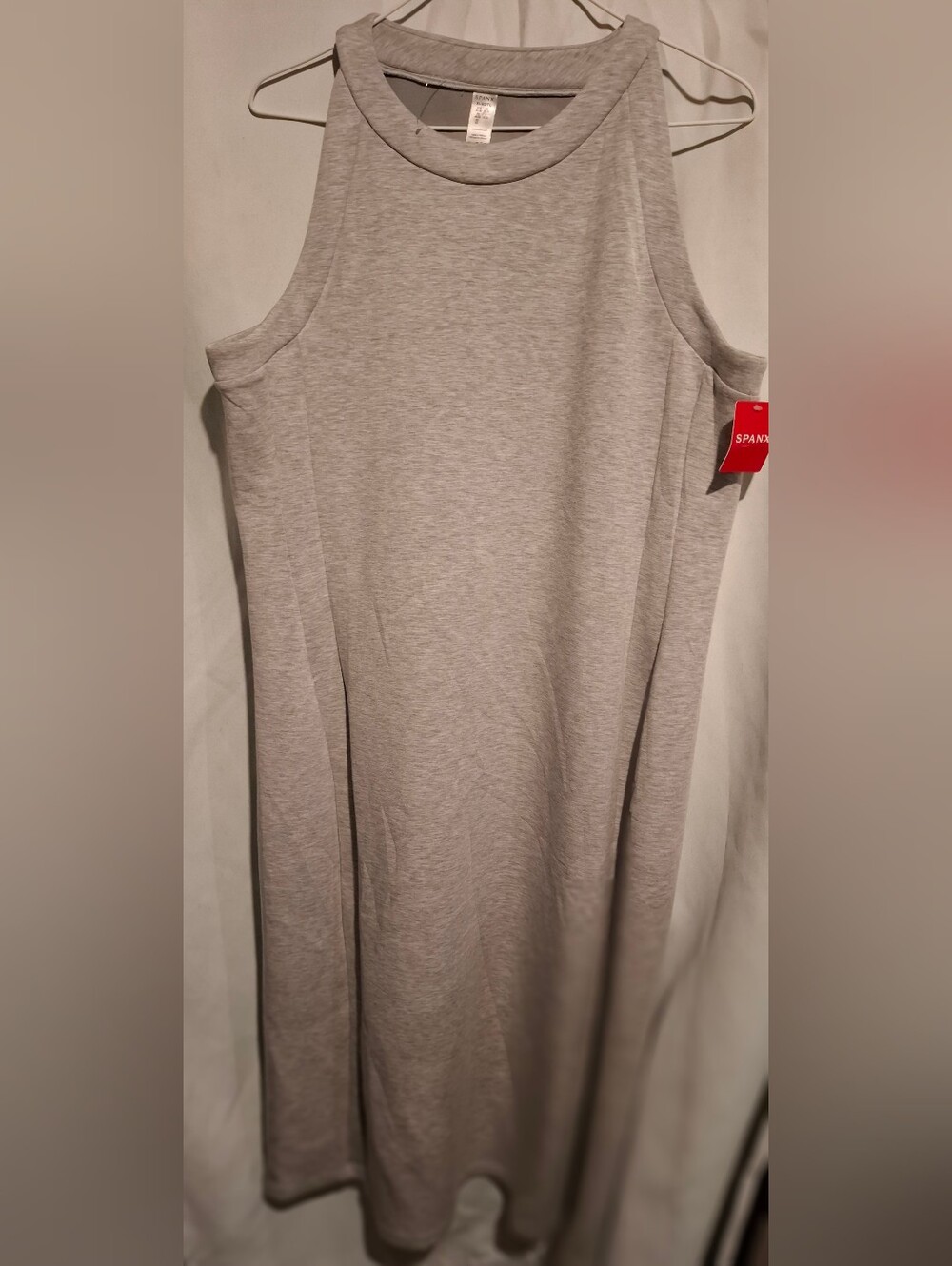 SPANX Light Gray Sleeveless Dress XL